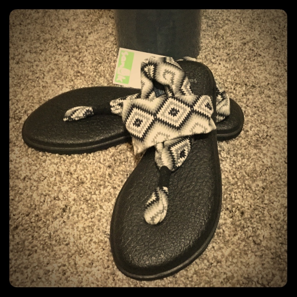 SANUK Yoga Sling Aztec 2 Prints Sandals Shoes 6